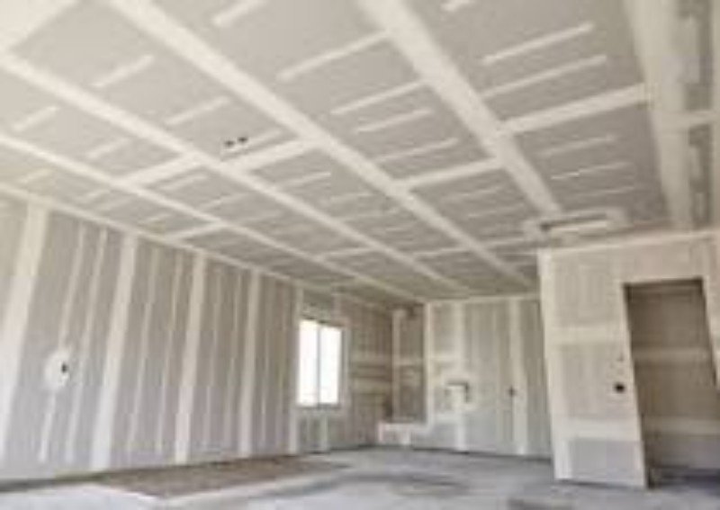 Finished, rebuilt room after fire damage restoration