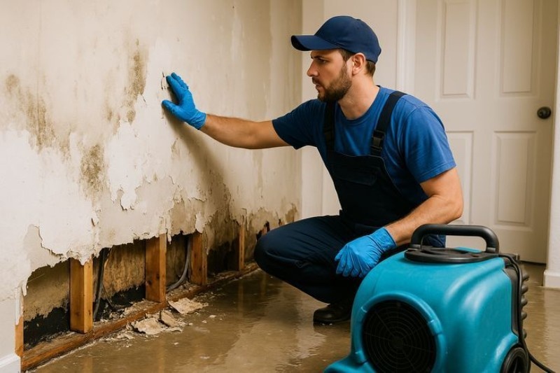 Reconstruction and rebuilding of drywall and flooring